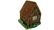 6mm Medieval Village House Modular Wargaming Terrain