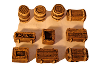 1:32 Crates & Barrels Terrain Set – Zulu War Scatter Scenery