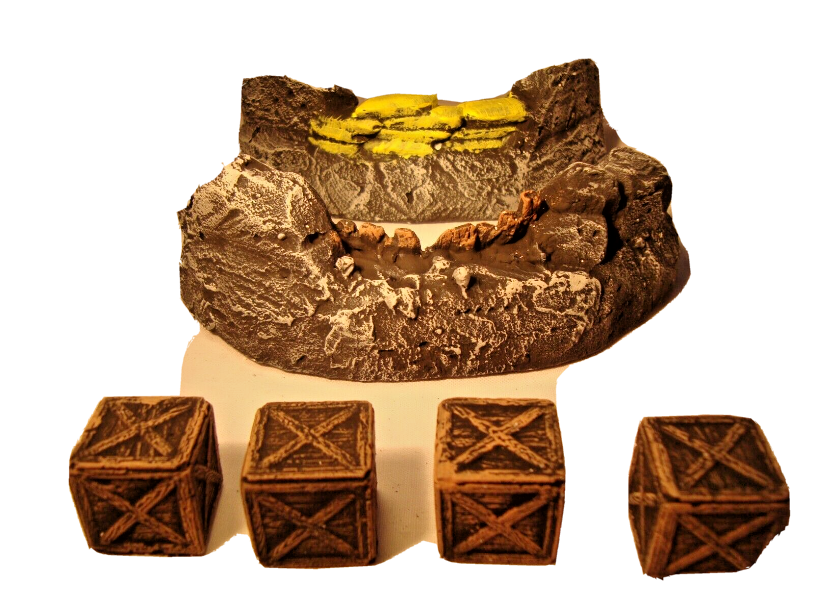 1:32 ACW Redoubt Terrain Set – Defensive Fortifications, Sandbags