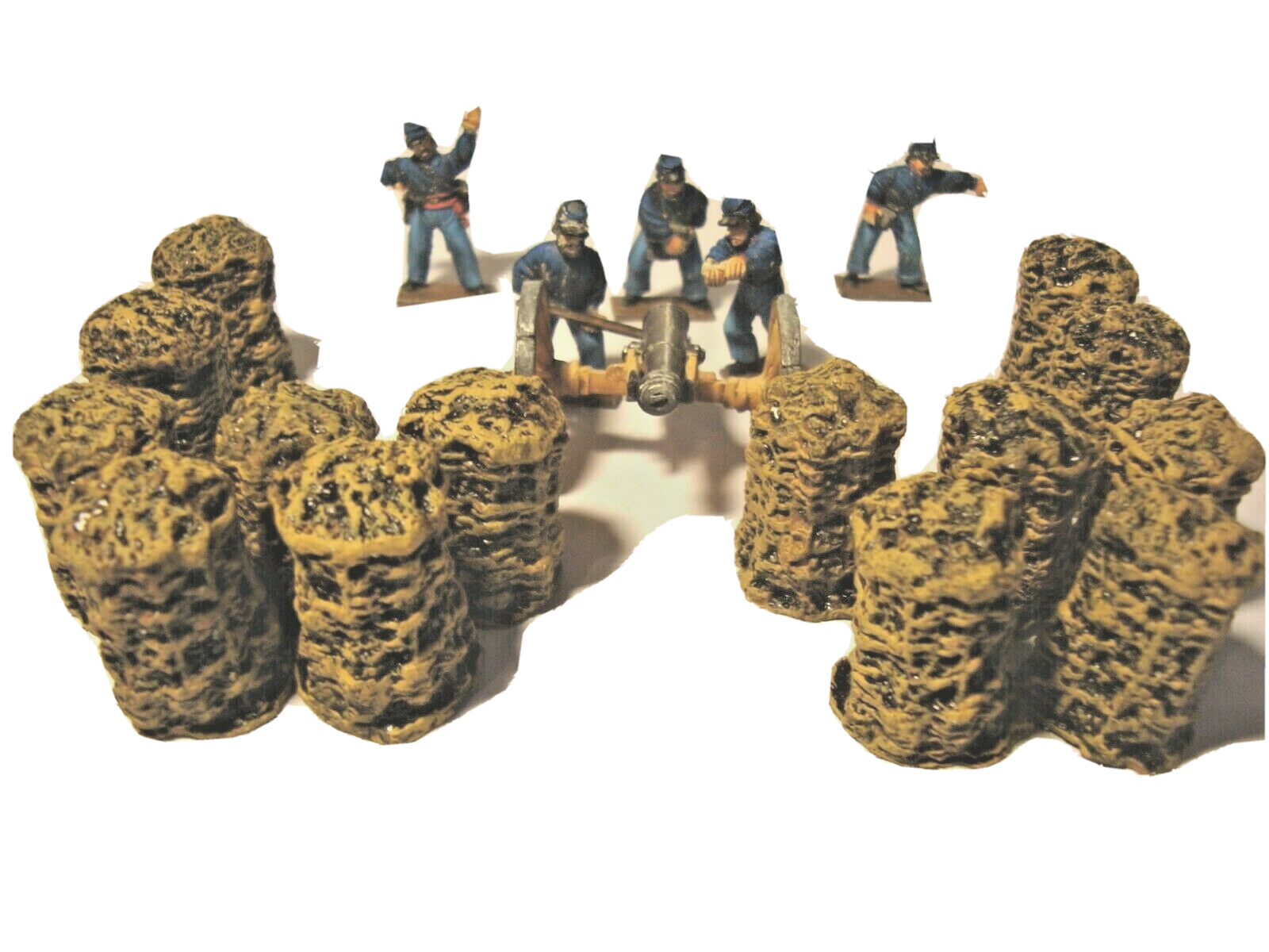 28mm Wargaming Gabions Set – Modular Terrain for Tabletop Battles