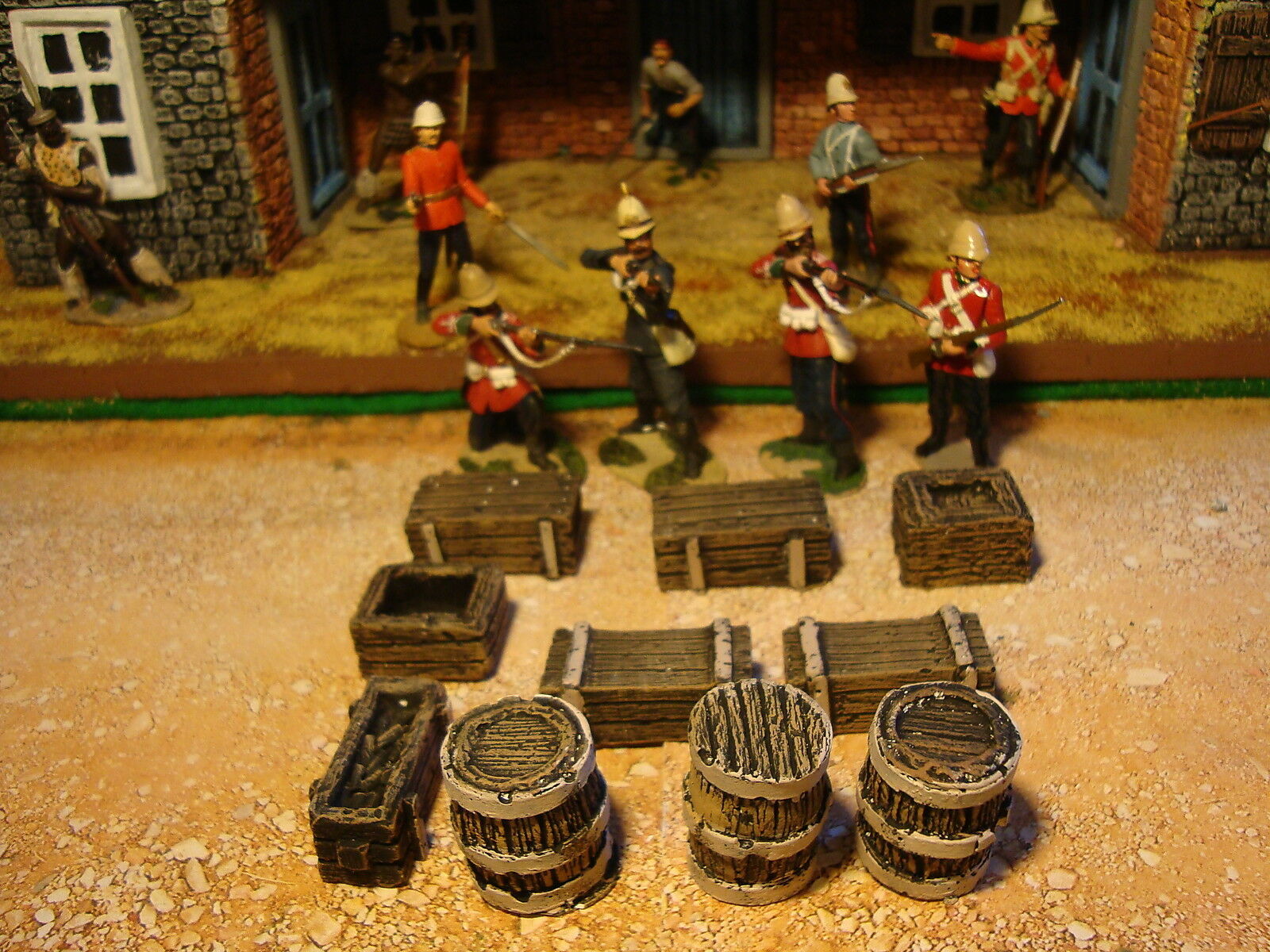 1:32 Crates & Barrels Terrain Set – Zulu War Scatter Scenery