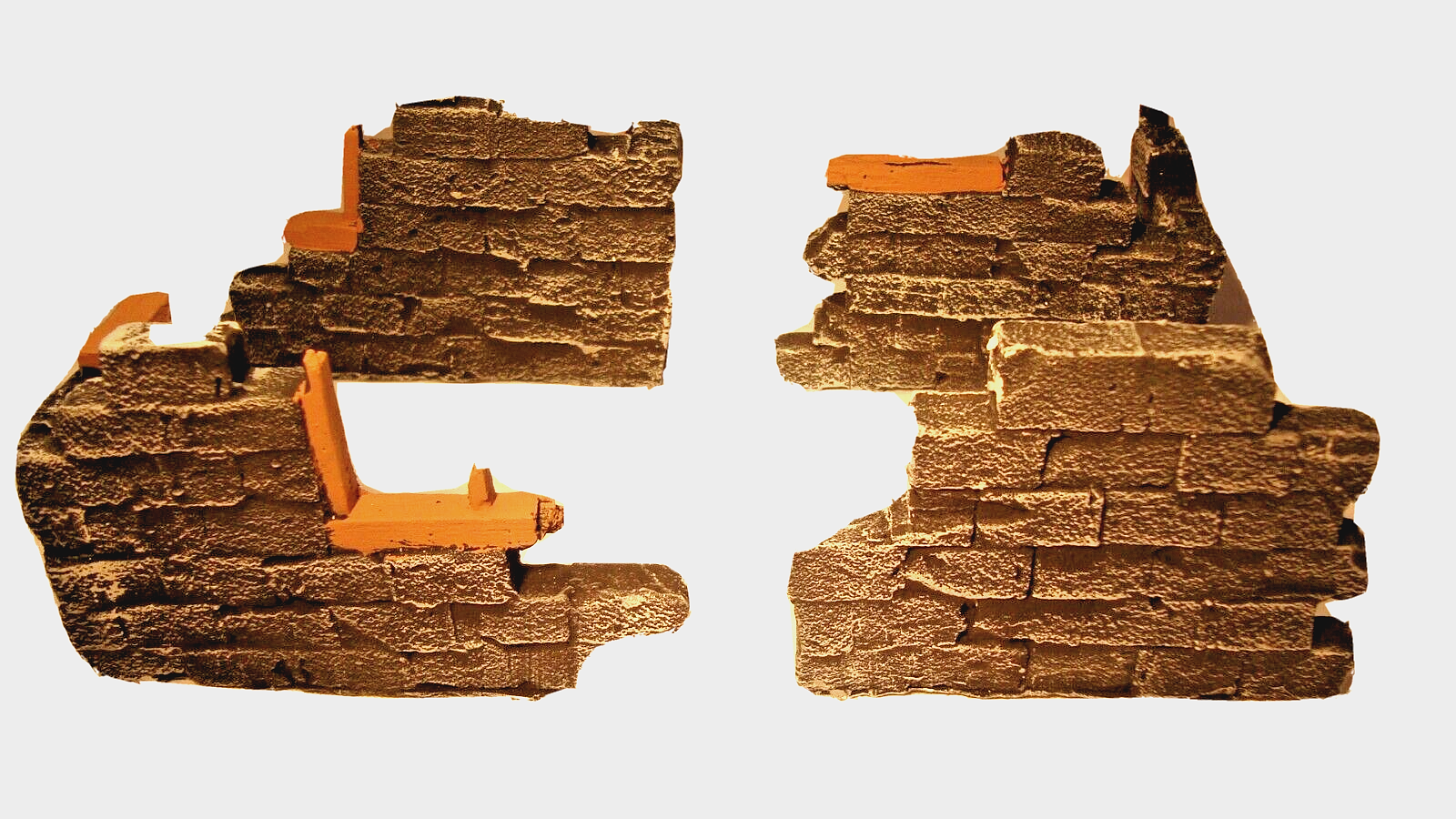 1:32 WW2 Ruined Buildings (4 Pack) – Wargaming Terrain Set