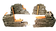 1:32 WW2 Ruined Buildings (4 Pack) – Wargaming Terrain Set