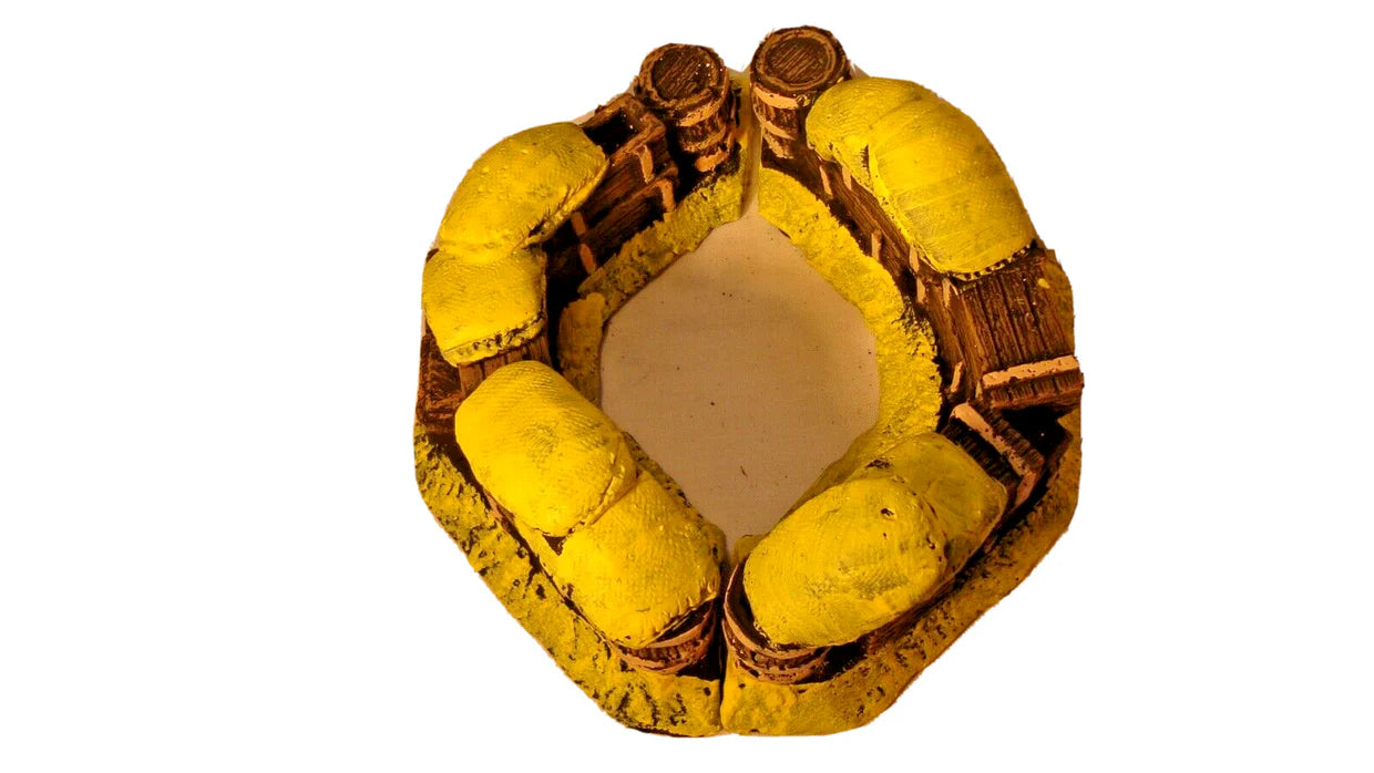 1:32 Zulu War Sandbags & Biscuit Boxes Redoubt – Wargaming Terrain