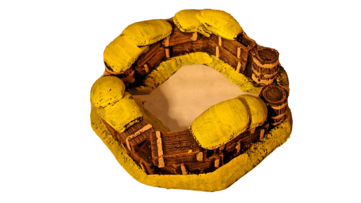 1:32 Zulu War Sandbags & Biscuit Boxes Redoubt – Wargaming Terrain